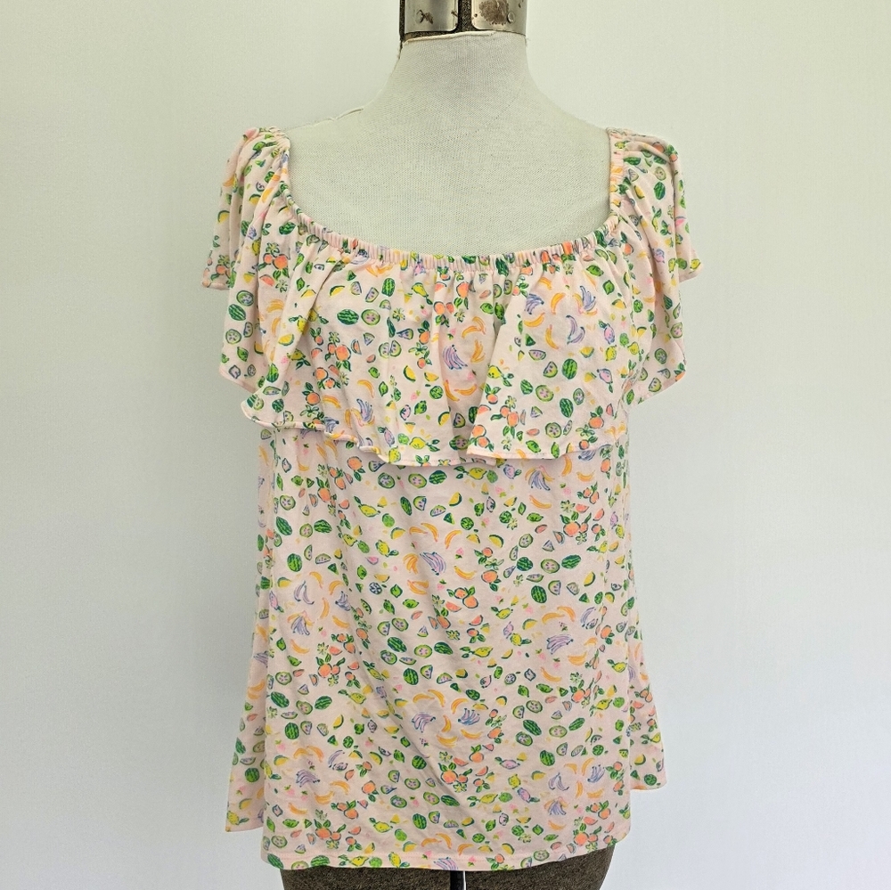 Lilly Pulitzer Floral Ruffle Women's Top